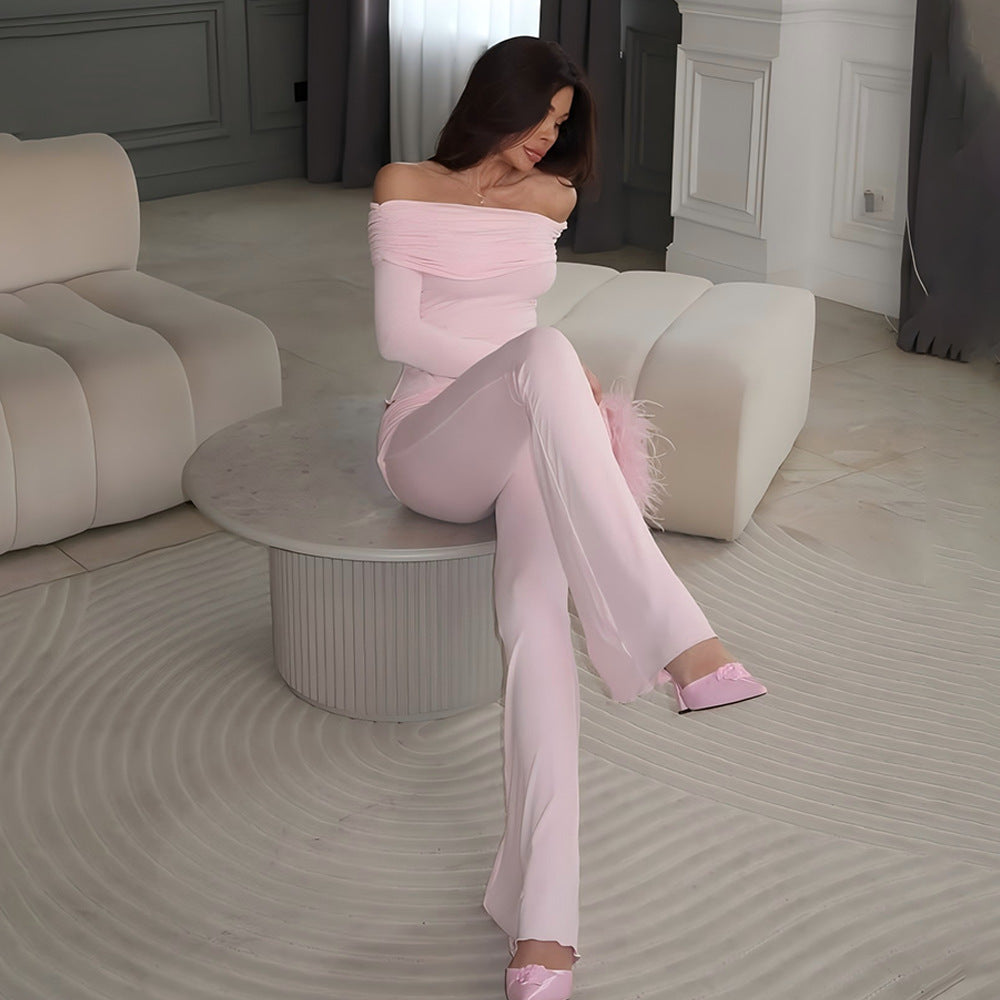 Off-Shoulder Flare Set – Viktoriya Milano
