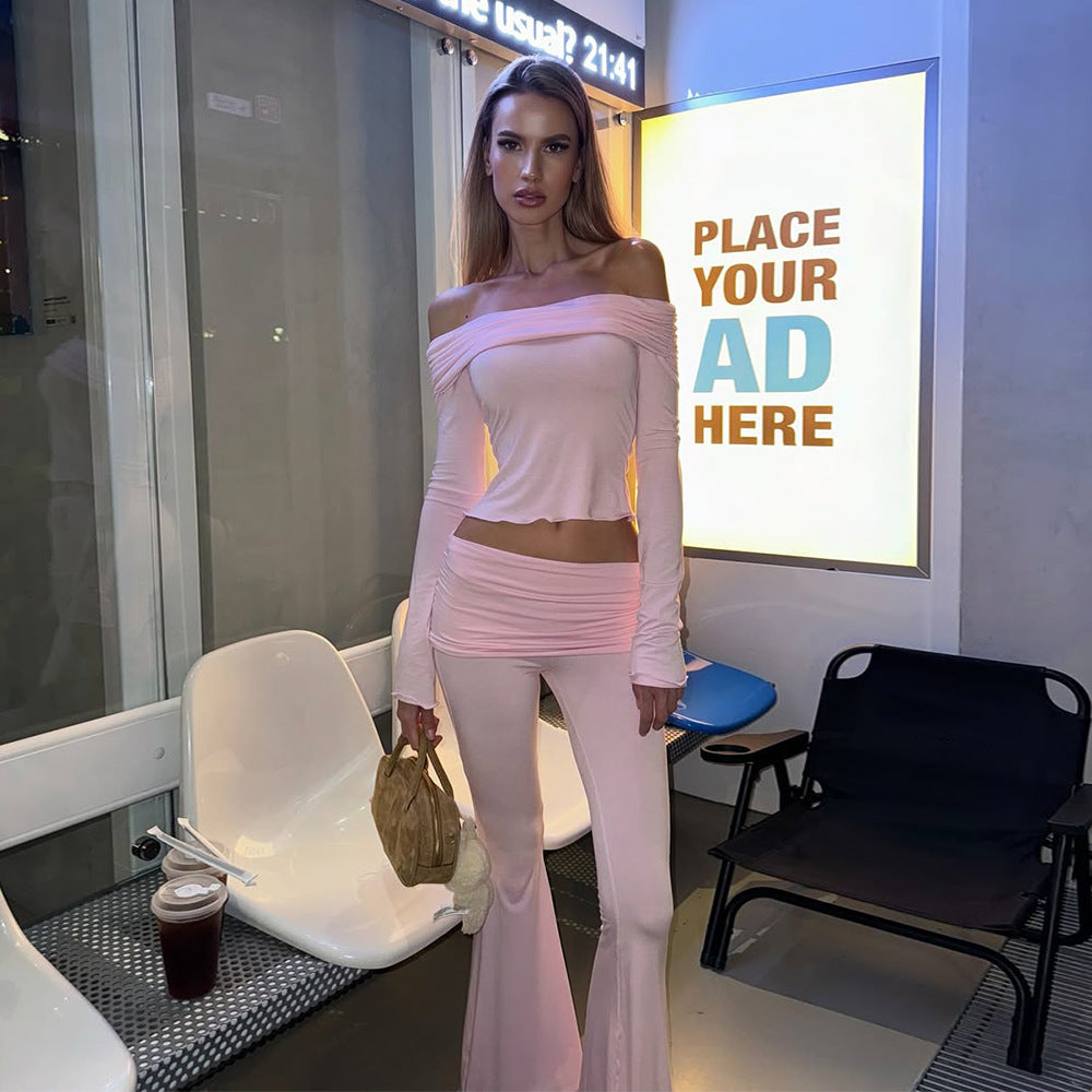 Off-Shoulder Flare Set – Viktoriya Milano