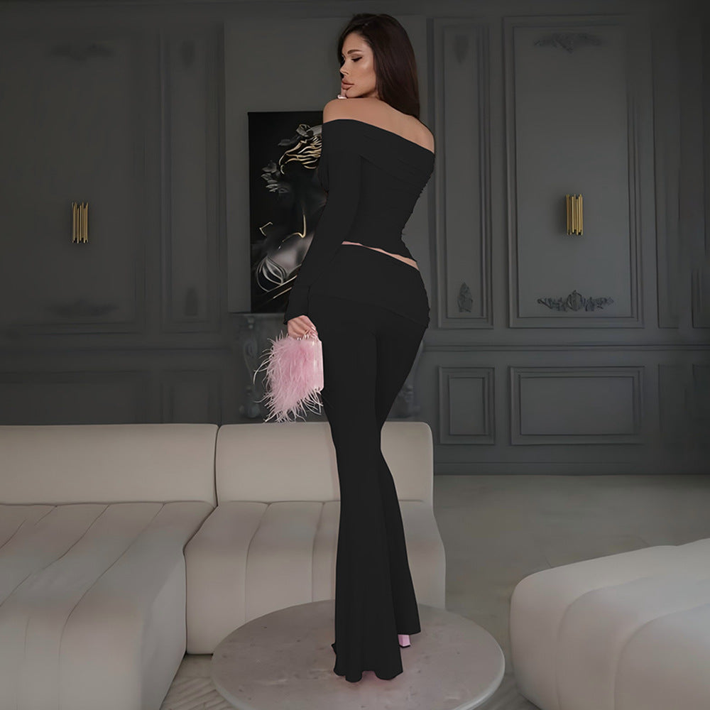 Off-Shoulder Flare Set – Viktoriya Milano